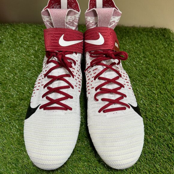 Nike Alpha Menace Elite Football Cleats White/University Red BV2077-102 Size 16 main image 4